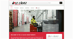 Desktop Screenshot of lecalvez.com